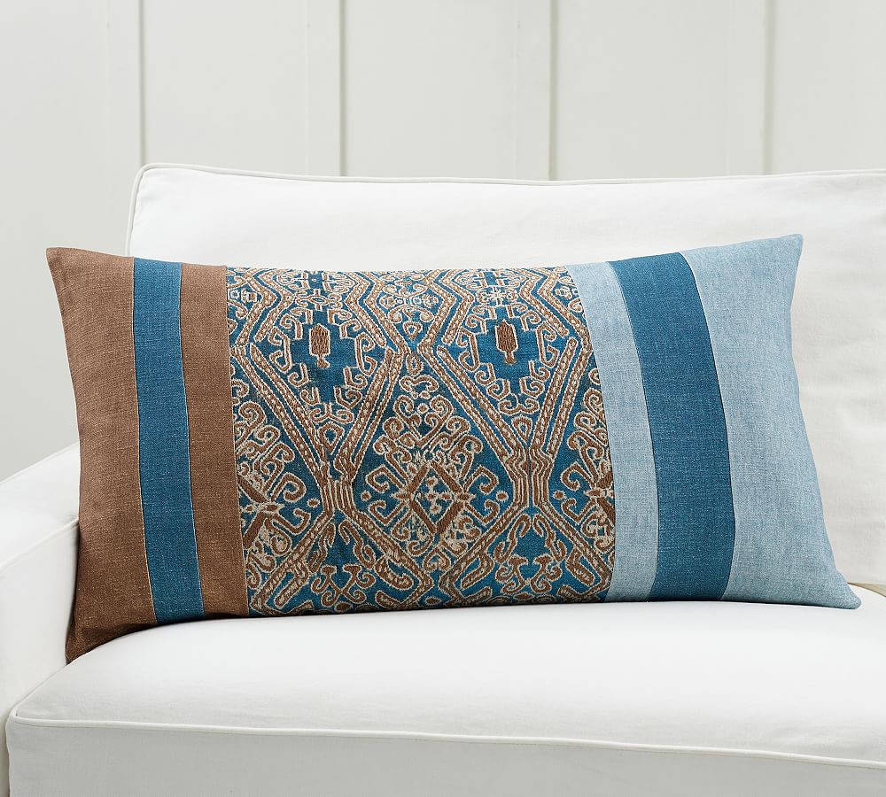 Izal Pieced Lumbar Pillow Cover