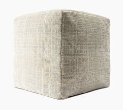 Velvet Square Pouf
