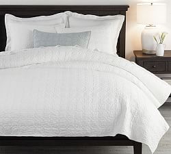 Belgian Flax Linen Trellis Quilt
