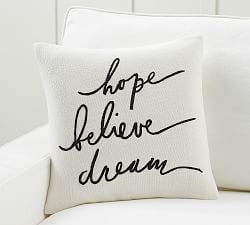 Hope Believe Dream Printed Pillow Cover