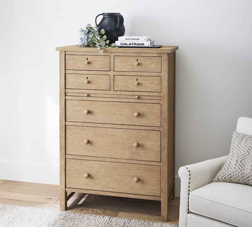 Farmhouse 7-Drawer Tall Dresser (38.5&quot;)