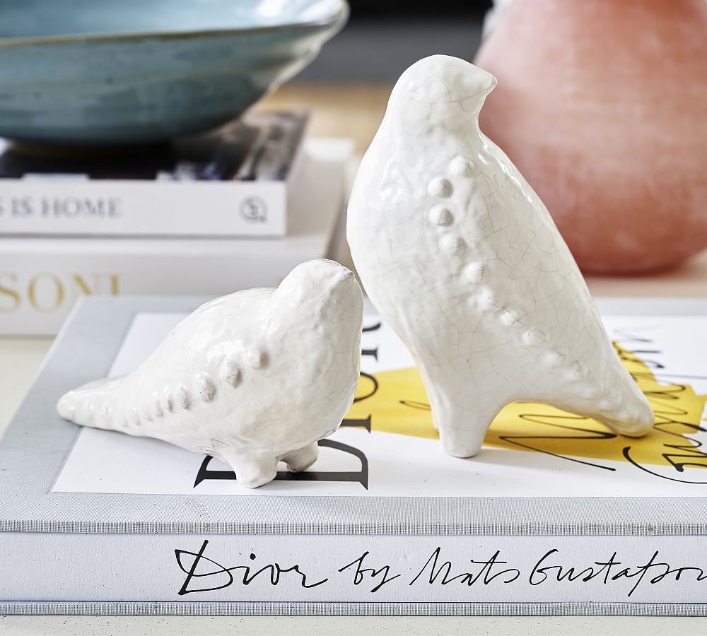 White Terracotta Birds