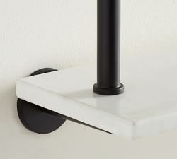 Linden Handcrafted Double Marble Shelf