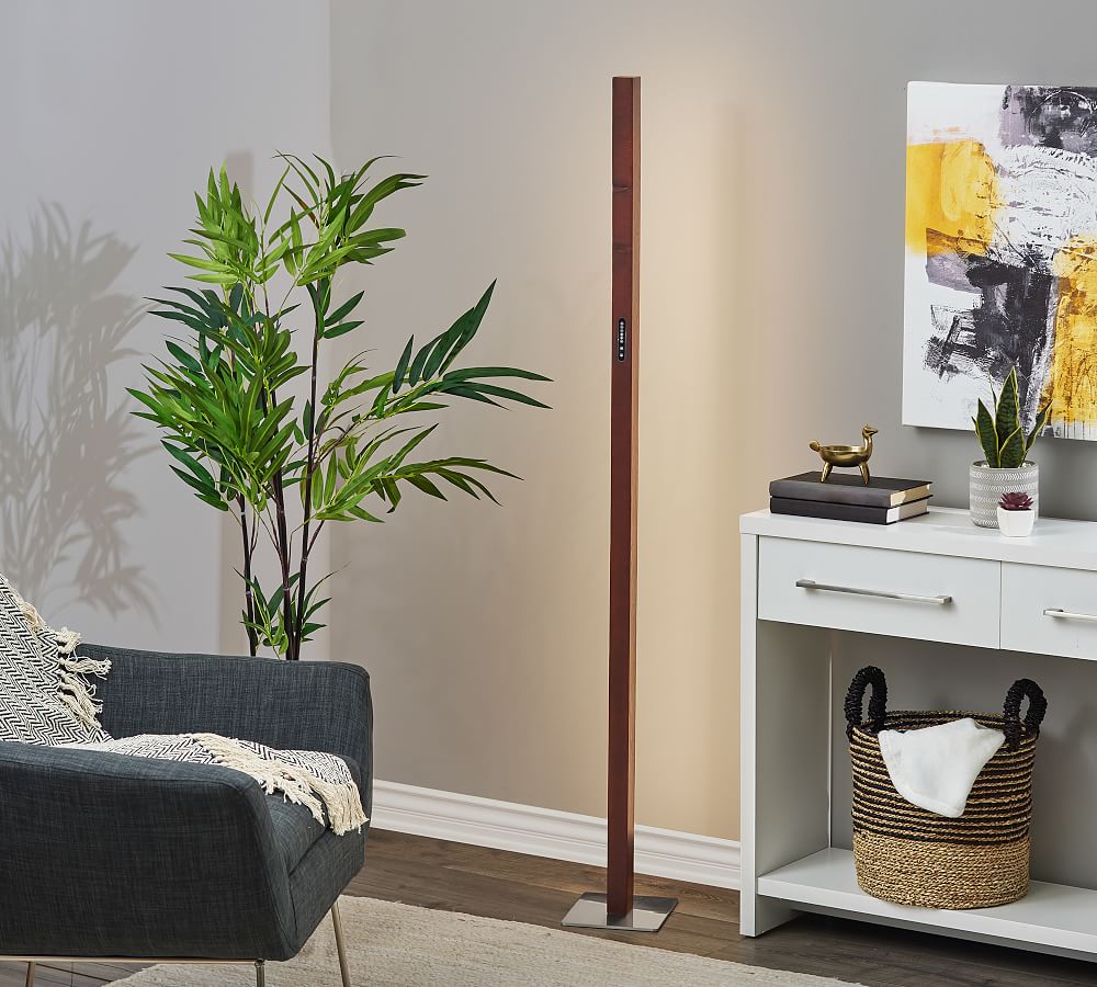 Clovis LED Wood Floor Lamp (61&quot;)