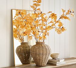 Faux Golden Oak Branch With Acorns