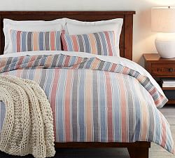 Silas Stripe Cotton Duvet Cover &amp; Shams