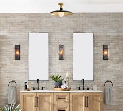 Farmhouse Metal Flush Mount (18&quot;)
