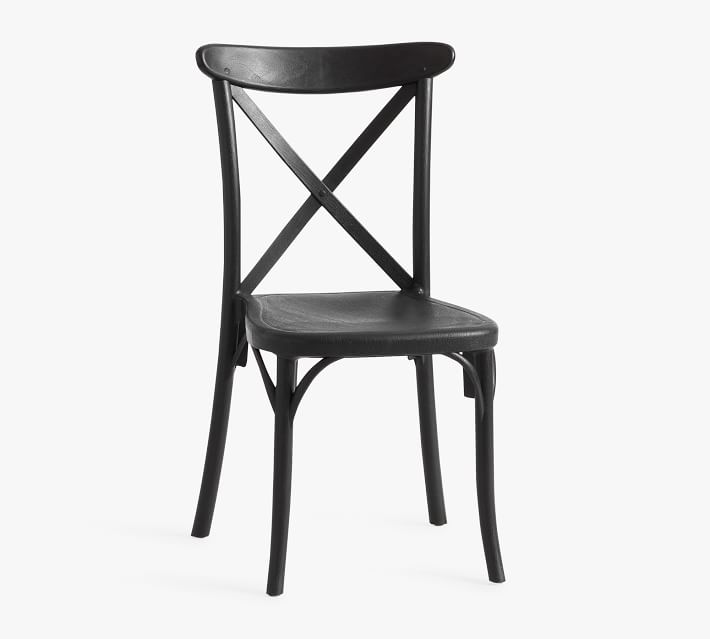 Lucia X Back Outdoor Dining Chair Pottery Barn