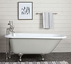 Salavina  60&quot; Clawfoot Painted Bathtub