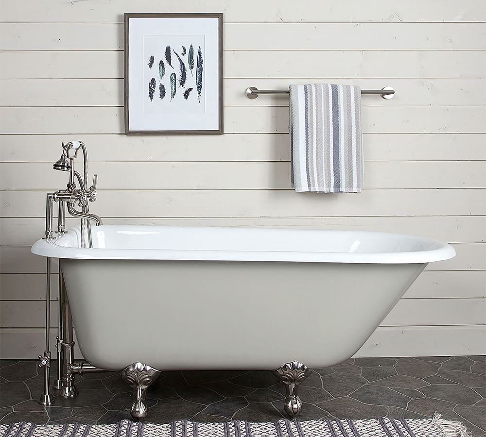 Salavina  60&quot; Clawfoot Painted Bathtub