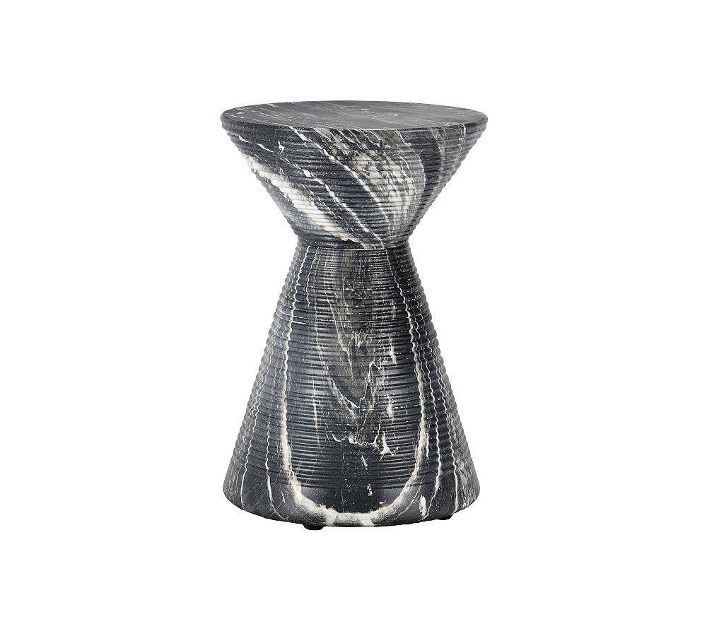 Doyle Concrete Round Outdoor Accent Table (15&quot;)