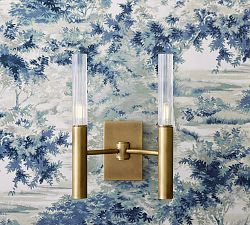 Somerset Metal Double Sconce (14'')