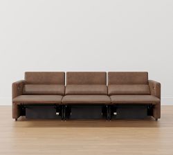Tucker Leather Power Reclining Sofa (74&quot;&ndash;107&quot;)