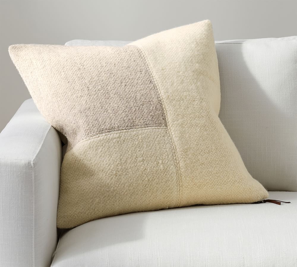 Boucle Patchwork Pillow Cover