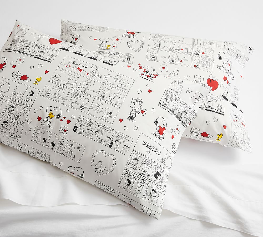 Peanuts&#8482; Love Organic Percale Pillowcases - Set of 2