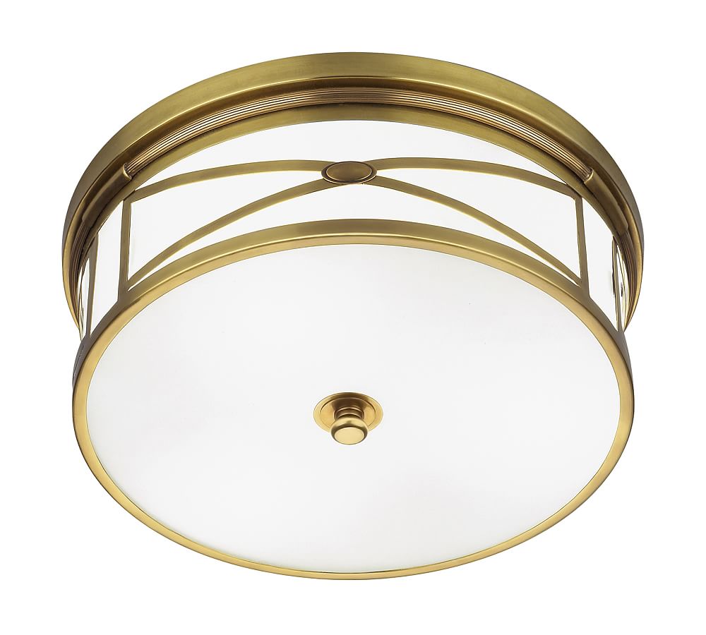 Brigham Frosted Glass Flush Mount (15&quot;)