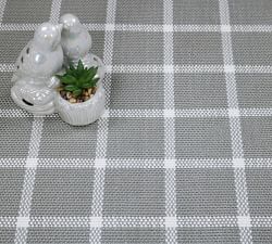 Custom Woven Plaid Boucle Outdoor Rug
