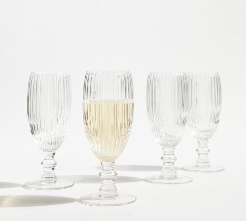 Rigato Champagne Flutes, Set of 4
