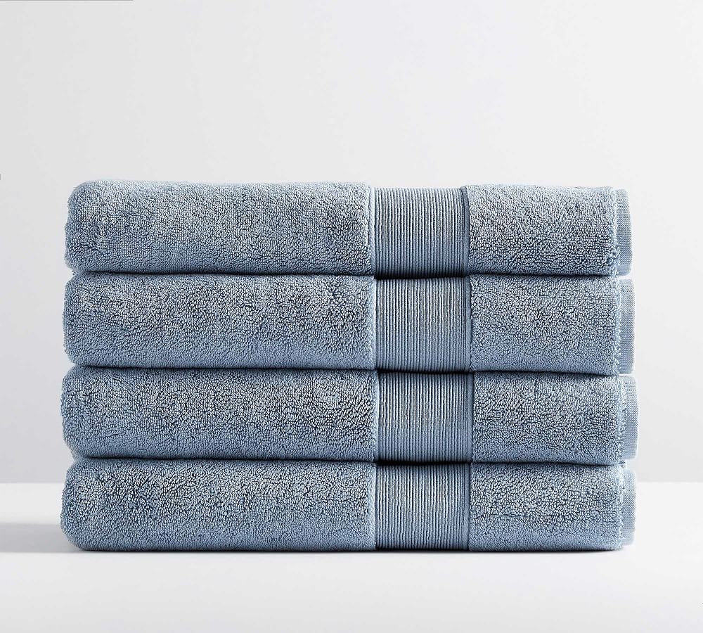 Pottery Barn Bath Towels - Set of 4: Light Blue