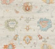 Bohemian Bordered Beige Synthetic 5' x 7' Outdoor Rug