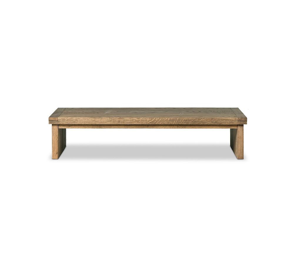 Aspen Natural Oak Rectangular Coffee Table (65")