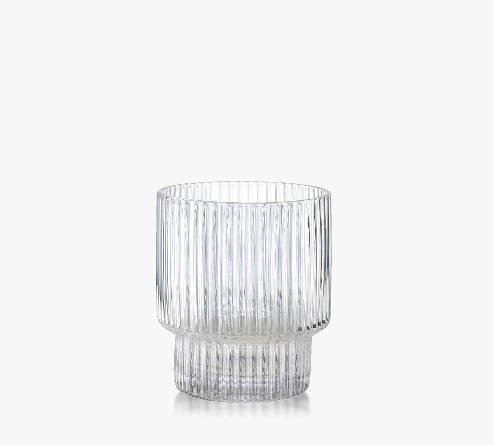 Carousel Double Old Fashioned Glasses, Set of 4 - Clear