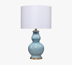 Berea Ceramic 20.5" Table Lamp, Blue