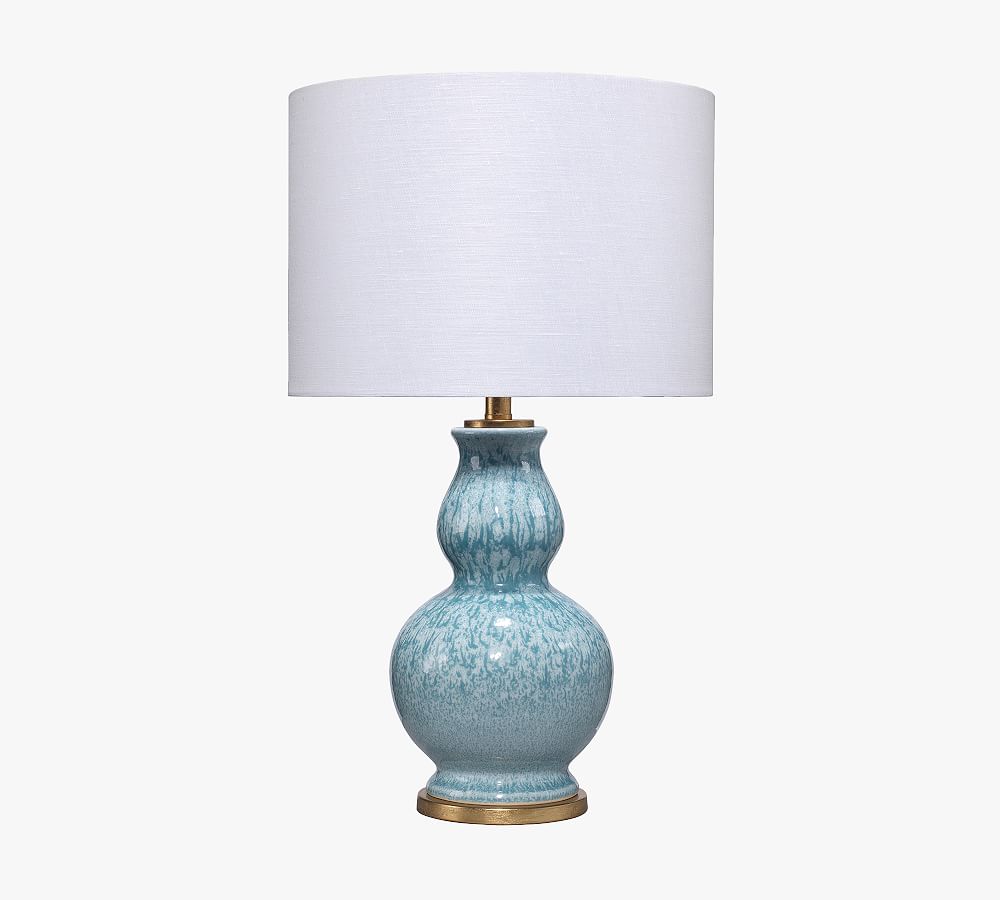 Berea Ceramic 20.5" Table Lamp, Blue