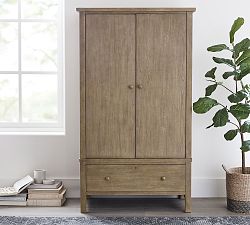 Farmhouse Armoire Gray Wash Pottery Barn