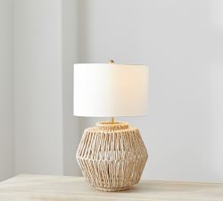 Abaca Woven Table Lamp (25&quot;)