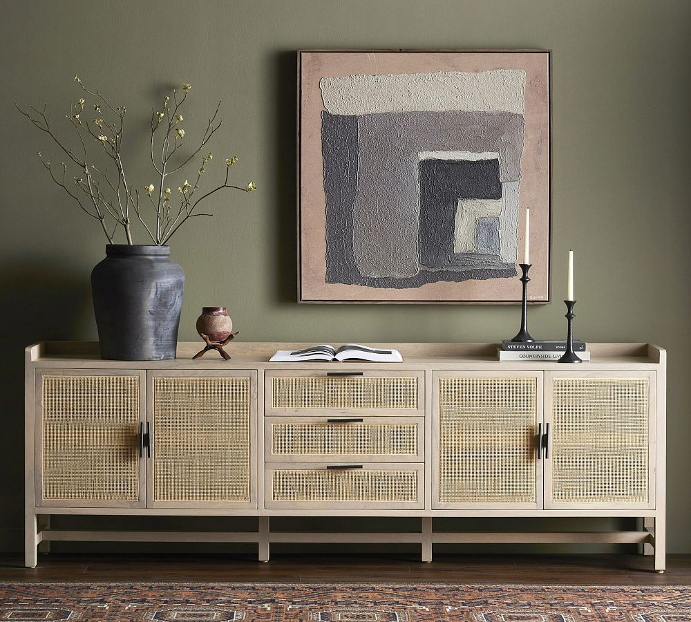 Dolores Wide Cane Buffet (96&quot;)