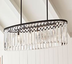 Cora Crystal Oval Chandelier (40&quot;)