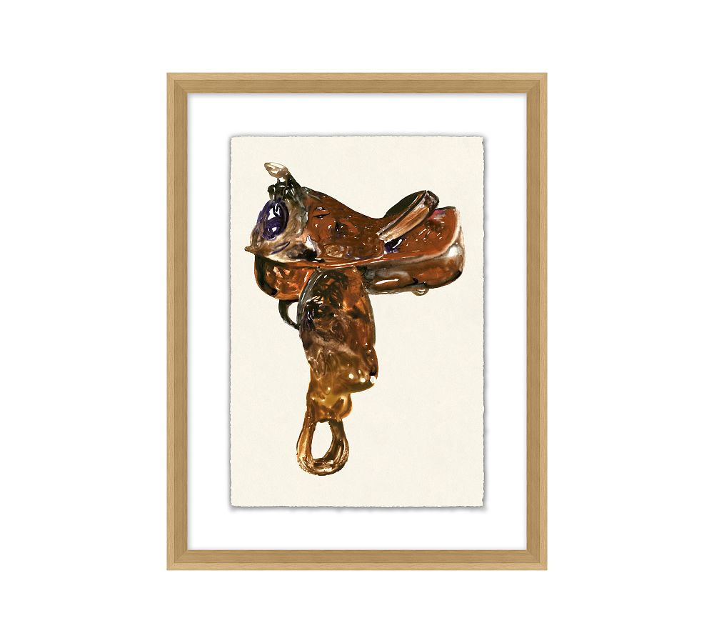 Watercolor Saddle Print Wall Art