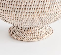 Rattan Footed Cachepot