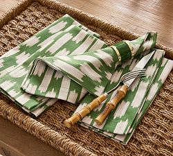 Lucas Ikat Organic Cotton Napkins - Set of 4