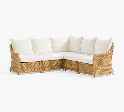 Westport Wicker 5-Piece Outdoor Sectional (93&quot;)