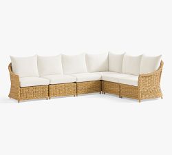 Westport Wicker 6-Piece Outdoor Sectional (121&quot;)