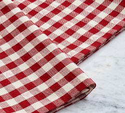 Heart Gingham Organic Cotton Tea Towels - Set of 2