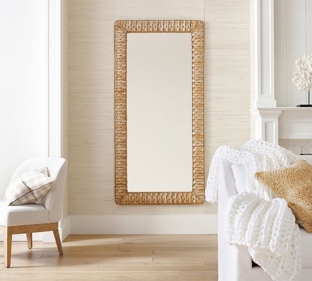 Mallorca Handwoven Seagrass Rectangular Mirror