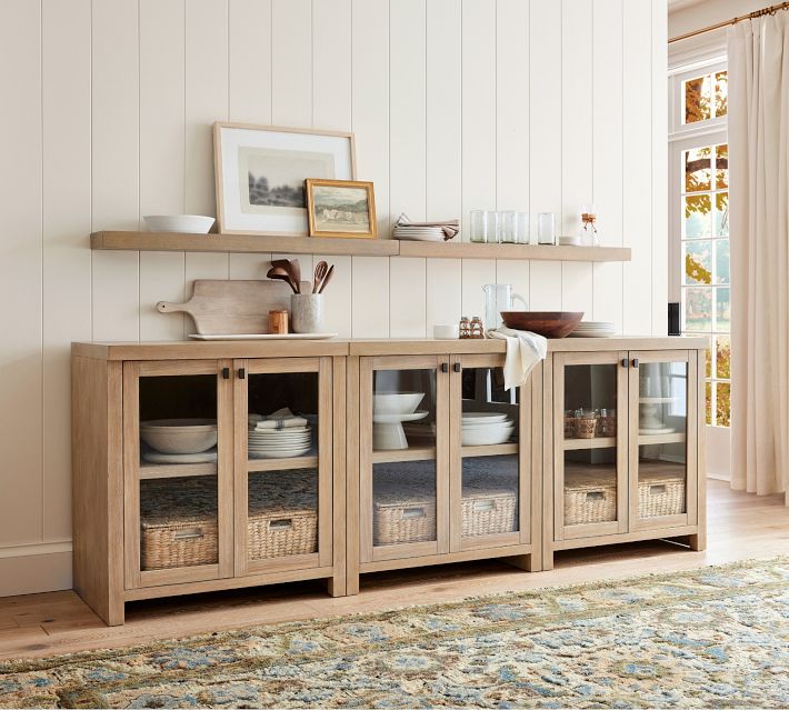 Modern Farmhouse Display Buffet with Cabinet 102