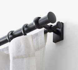 Standard Double Curtain Rod &amp; Wall Bracket