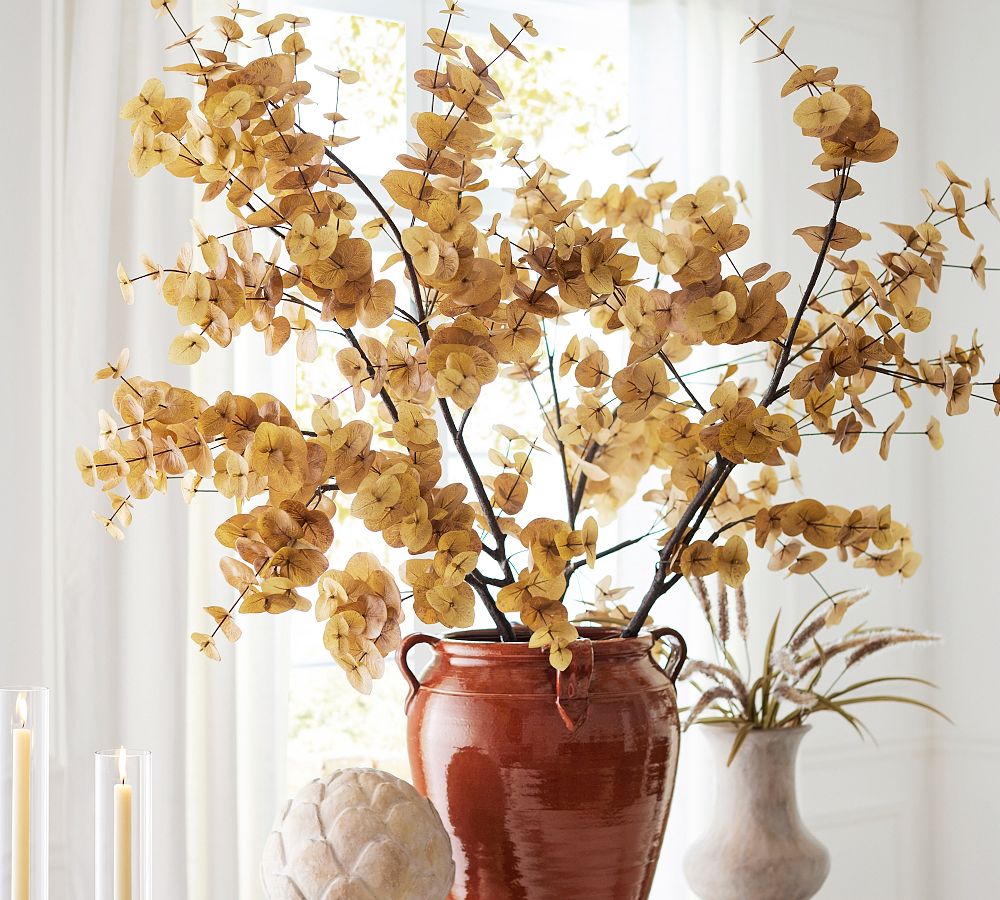 Faux Oversized Eucalyptus Branch