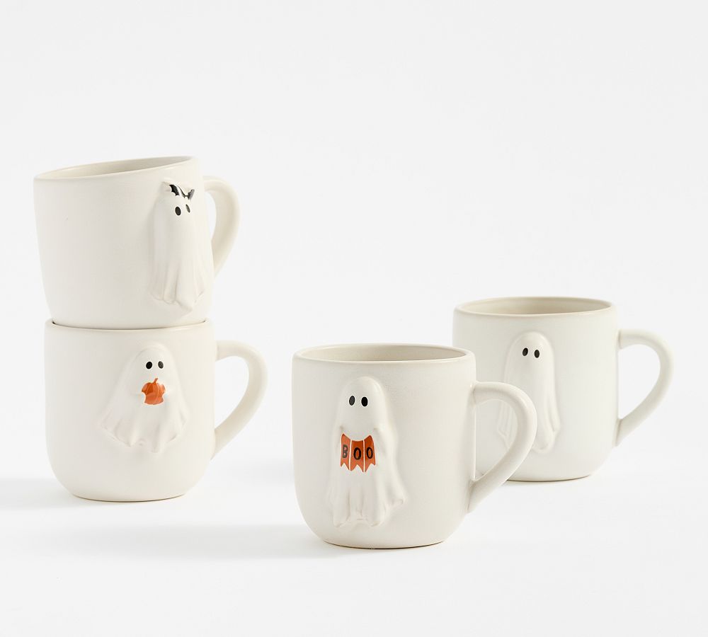 Scary Squad Stoneware Mug - Mixed Set of 4