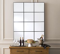 Hayes Paned Rectangular Mirror