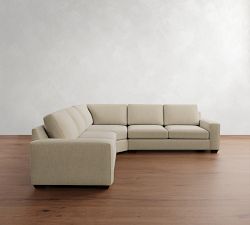 Big Sur Square Arm 3-Piece L-Shaped Wedge Sectional (123&quot;)