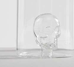 Glass Skull Liquor Decanter