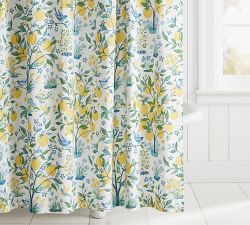 Capri Lemon Tree Organic Shower Curtain
