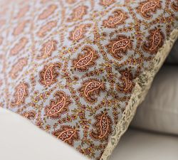 Paisley Reversible Organic Body Pillow Cover