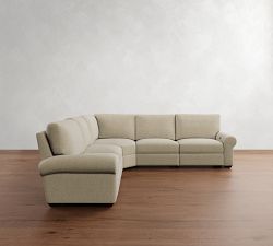 Big Sur Roll Arm Power Reclining L-Shaped Sectional (122&quot;-134&quot;)