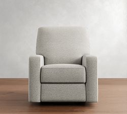 PB Comfort Modern Square Arm Manual &amp; Power Swivel Glider Recliner
